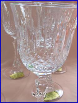 Série de 6 verres à vin en cristal Lorraine Yvan (Tommy pour St-Louis) neufs