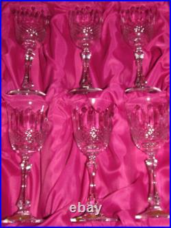 Série de 6 verres à vin en cristal Lorraine Yvan (Tommy pour St-Louis) neufs