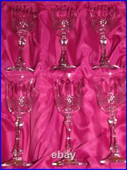 Série de 6 verres à vin en cristal Lorraine Yvan (Tommy pour St-Louis) neufs
