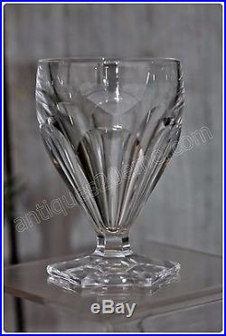 Série de 6 verres à vin en cristal Saint Louis modèle Poincaré 9 cm
