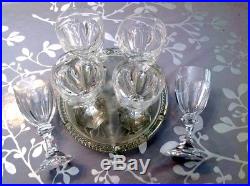 Série de 6 verres à vin en cristal de Saint Louis modèle Chambord Neuf n3