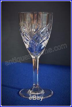 Série de 6 verres à vin n°4 en cristal de Saint Louis Chantilly 15 cm