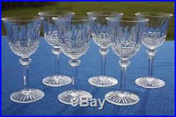 Série de 6 verres à vin n°4 en cristal de Saint Louis modèle Tommy 15 cm