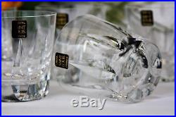 Série de 6 verres à whisky en cristal de Saint Louis Cerdagne neufs + boîte