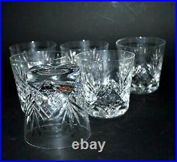 Série de 6 verres à whisky en cristal taillé SAINT-LOUIS Modèle Chantilly H8.7cm