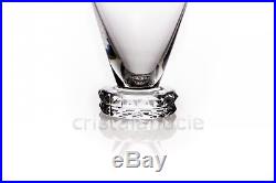 Série de verres à liqueur Diamant en Saint-Louis. Set of cordial glasses Diamant