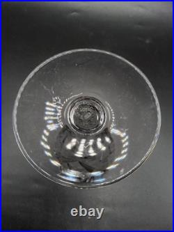 Série quatre verres à eau cristal soufflé taillé Saint-Louis modèle Chantilly