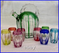 Service A Liqueur Digestif En Cristal Couleur De Saint Louis