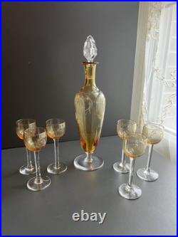 Service À Liqueur En Cristal Grave Baccarat Saint Louis