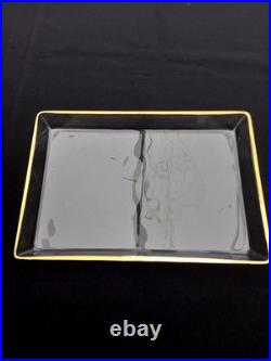 Service Liqueur Plateau-2 Carafes-6 Verres-cristal+dorure Or-baccarat St Louis