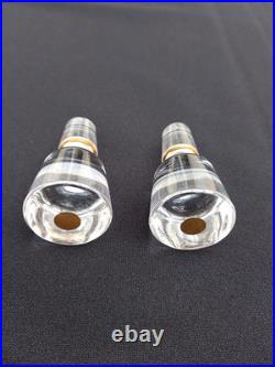 Service Liqueur Plateau-2 Carafes-6 Verres-cristal+dorure Or-baccarat St Louis