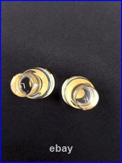 Service Liqueur Plateau-2 Carafes-6 Verres-cristal+dorure Or-baccarat St Louis