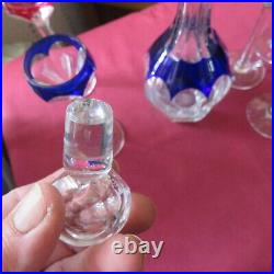 Service à liqueur 6 verres 1 carafe cristal de saint louis modèle bristol signé