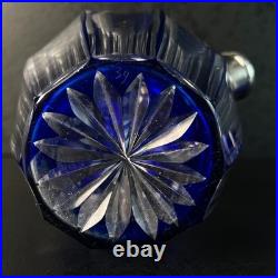 Service à liqueur Art Déco en cristal doublé, Saint-Louis, cerclé Argent 1930