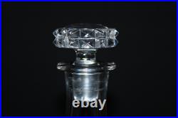 Service à liqueur ancien, cristal de Saint Louis modèle DIAMANT, carafe verres