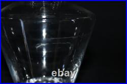 Service à liqueur ancien, cristal de Saint Louis modèle DIAMANT, carafe verres