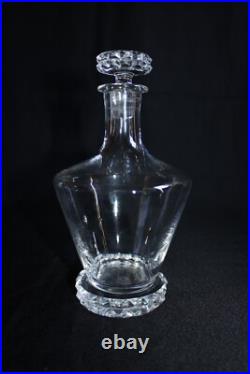 Service à liqueur ancien, cristal de Saint Louis modèle DIAMANT, carafe verres