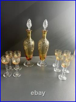 Service à liqueur en cristal St Louis