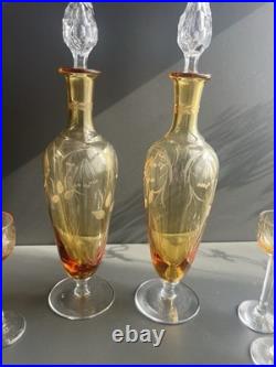 Service à liqueur en cristal St Louis