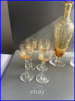 Service à liqueur en cristal St Louis