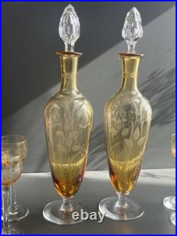 Service à liqueur en cristal St Louis