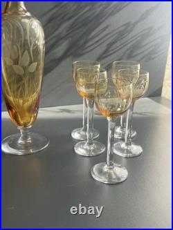 Service à liqueur en cristal St Louis Service à liqueur en cristal St Louis