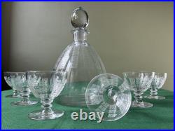 Service à liqueur gravé en cristal Baccarat Saint Louis