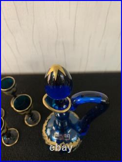 Service à liqueur modèle'Nostalgie' cristal Saint Louis (prix pour 7 pièces)