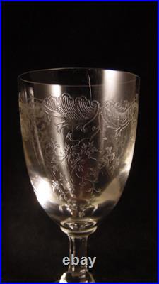 Service de 5 verres a vin rouge en cristal de Saint Louis modèle Cleo