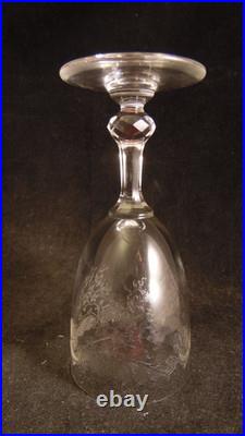 Service de 5 verres a vin rouge en cristal de Saint Louis modèle Cleo
