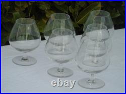 Service de 6 verres à cognac en cristal de Saint Louis Haut. 13 cm