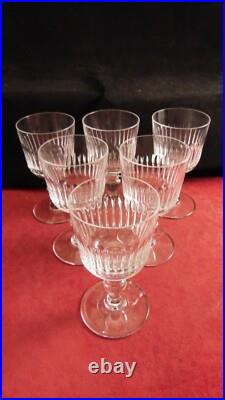 Service de 6 verres à eau en cristal de Saint Louis modèle Sisley Service de 6 verres à eau en cristal de Saint Louis modèle Sisley
