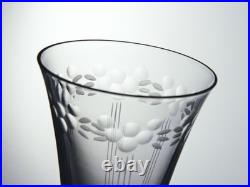 Service de 6 verres à vin en cristal Attribués à Saint-Louis, début XXe siècle