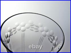 Service de 6 verres à vin en cristal Attribués à Saint-Louis, début XXe siècle