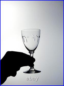 Service de 6 verres à vin en cristal Saint Louis Argental (circa 1920)