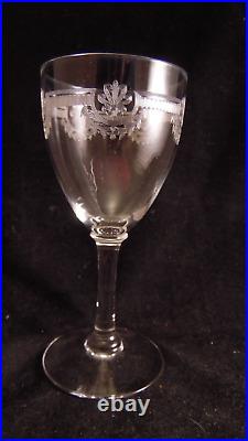 Service de 6 verres a vin en cristal de Saint Louis modèle Manon