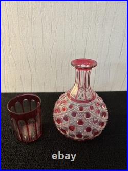 Service de nuit cristal overlay Saint Louis Baccarat Service de nuit cristal overlay Saint Louis Baccarat