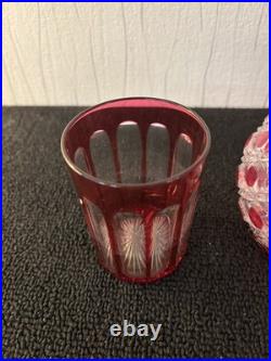 Service de nuit cristal overlay Saint Louis Baccarat Service de nuit cristal overlay Saint Louis Baccarat