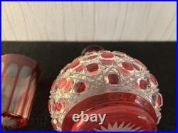 Service de nuit cristal overlay Saint Louis Baccarat Service de nuit cristal overlay Saint Louis Baccarat