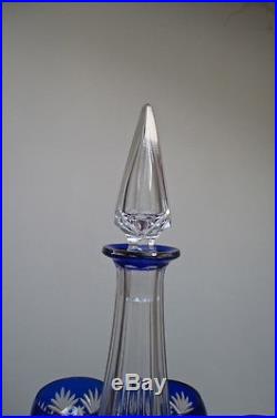 Service à verre ancien en cristal taillé de Saint Louis modèle Massenet