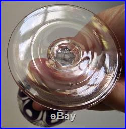 Service verres cristal colorés Carafe et 11 verres dlg Saint Louis Massenet