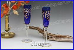 Set 2 flûtes à champagne en cristal de St-Louis Baalbeck Champagne flutes