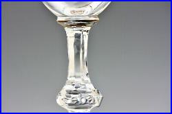 Set 2 verres à vin n°3 en cristal de Saint Louis Massenet Or NEUF Wine glasses