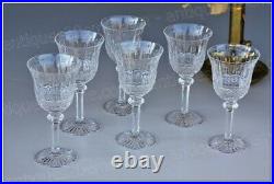 Set 6 verres à vin n°4 cristal Saint Louis modèle Tommy 15 cm Wine glasses