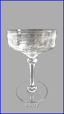 Set de 6 Coupes à Champagne en cristal de Saint Louis / Modèle Anvers N°1