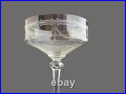 Set de 6 Coupes à Champagne en cristal de Saint Louis / Modèle Anvers N°1