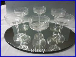 Set de 6 Coupes à Champagne en cristal de Saint Louis / Modèle Anvers N°1