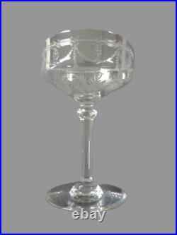 Set de 6 Coupes à Champagne en cristal de Saint Louis / Modèle Anvers N°1