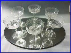 Set de 6 Coupes à Champagne en cristal de Saint Louis / Modèle Anvers N°1 Set de 6 Coupes à Champagne en cristal de Saint Louis / Modèle Anvers N°1