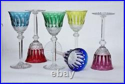 Set de 6 verres à porto en cristal de St Louis modèle Tommy couleur 16,5 cm